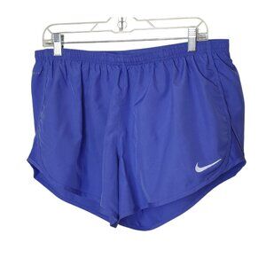 Nike Womens Running Shorts XL Blue Berry Dri-Fit Athletic Lined Sporty Workout